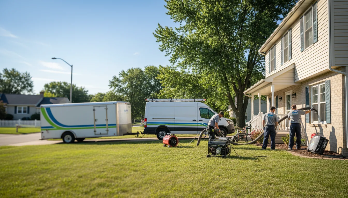 Flooded Basement Restoration And Cleanup With Repair in Dunbridge, OH near me